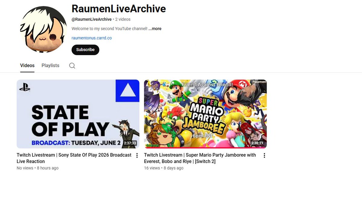 Raumentonus's tweet photo. 📢STATE OF PLAY REACTION VOD NOW AVAIABLE📢

Good morning gamers! My State Of Play 2026 Live Reaction is now available on my vods channel! If you want to see my reactions as well as @KomohanaVT's go check it out and see what we think!
🔗🔽 https://t.co/FlIIXYZM2Y