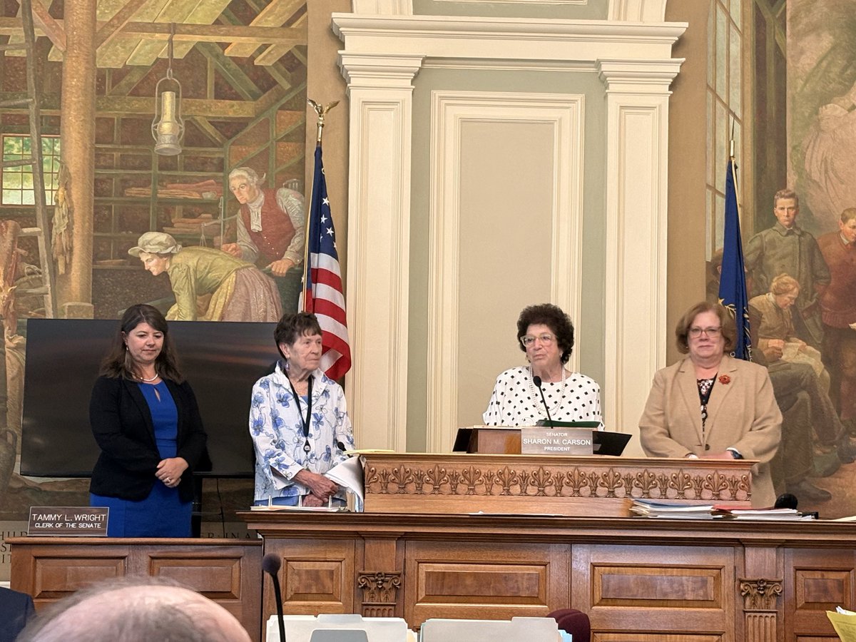 victoria4nh's tweet photo. Today we recognized 2 of our colleagues who decided to retire.  Best wishes to Senators Ward and Rosenwald.   May your retirement be blessed.! https://t.co/wSvxt7aLwU