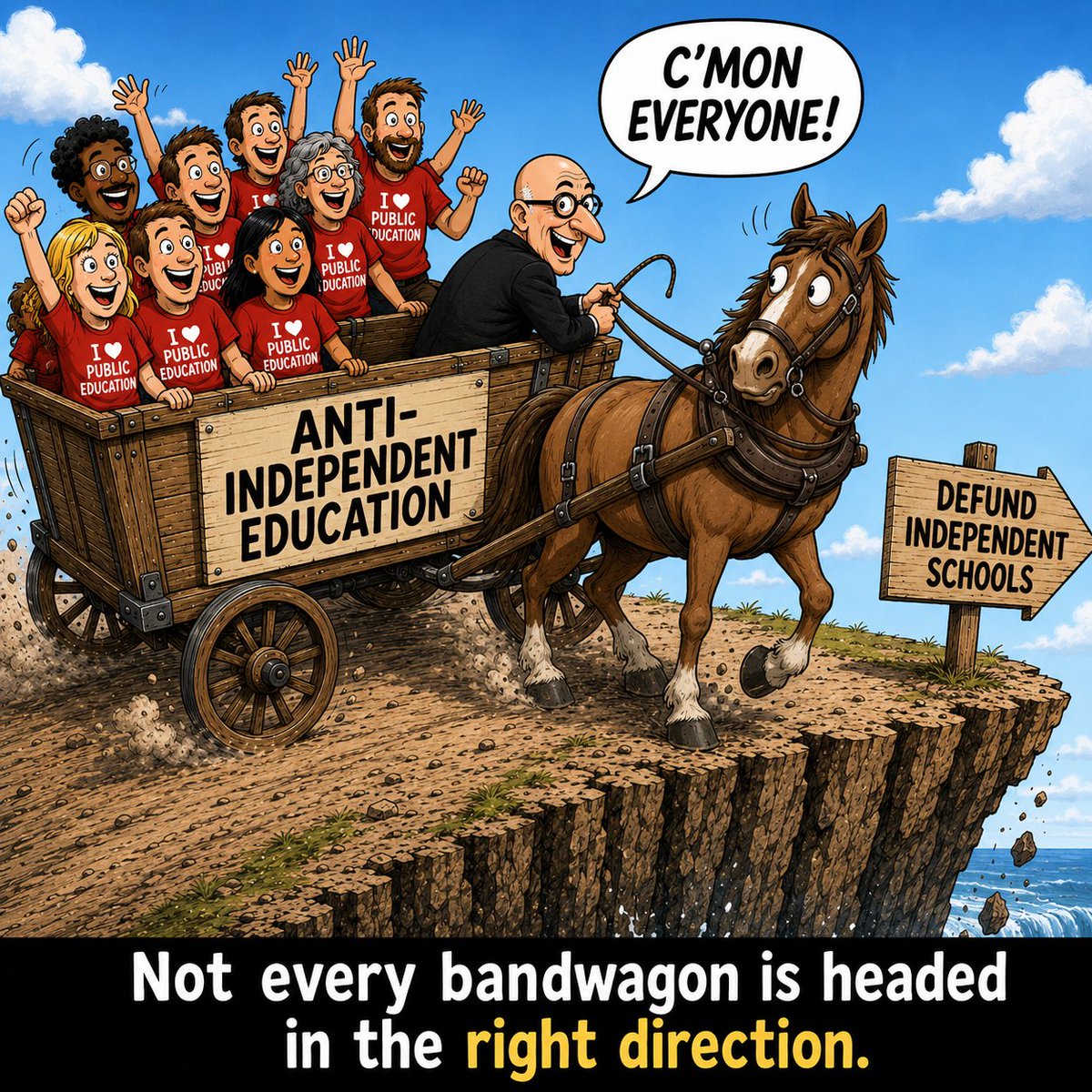 IndependentEdAB's tweet photo. Independent schools save Alberta taxpayers over $300 million annually. Defunding them wouldn't strengthen public education—it would force thousands of students into the public system, increasing costs and pressure on classrooms. Stop putting systems ahead of students and families https://t.co/MA5qus9mDD
