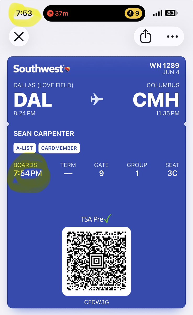 seancarp's tweet photo. Would be amazing if we started boarding when the plane isn’t even at the gate yet https://t.co/8KJcxdy8qp