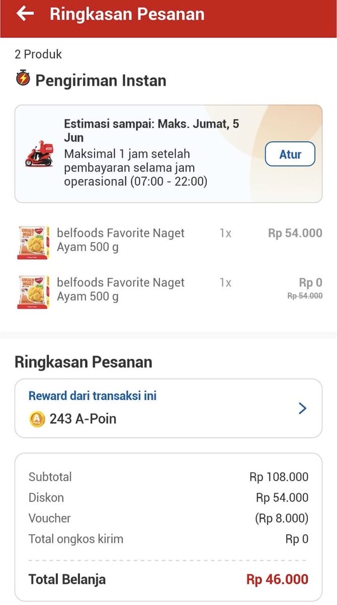 itsmehendry's tweet photo. @berburusales ges alfagift lgi promo b1g1 nugget ayam berlaku tgl 5-7 bisa combo potongan vocher minbel 40k 👉  https://t.co/dCm4N3V2Fq… https://t.co/oRo6nSndH0