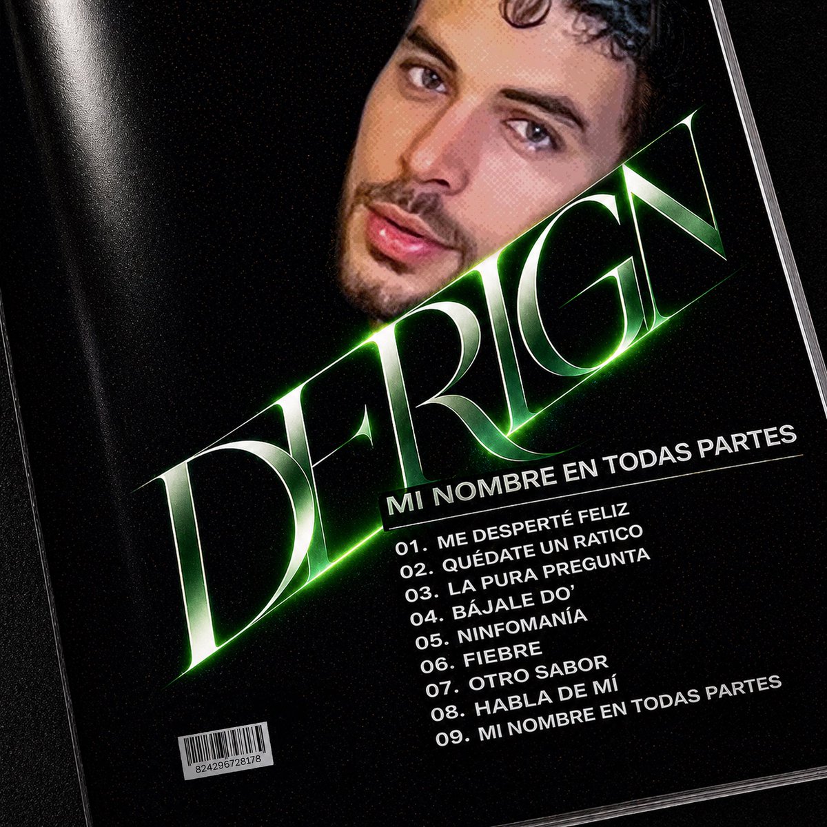 Derignn's tweet photo. esta es la portada y el tracklist de mi primer disco titulado “mi nombre en todas partes” #derign https://t.co/xPA6eZsvWH