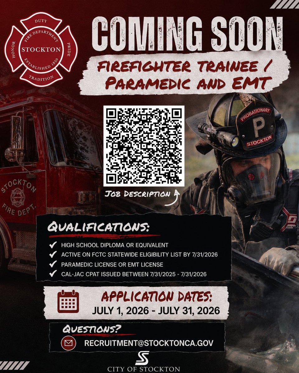 StocktonFireEMS's tweet photo. 🔥 Mark your calendars https://t.co/YALOe7tCcQ