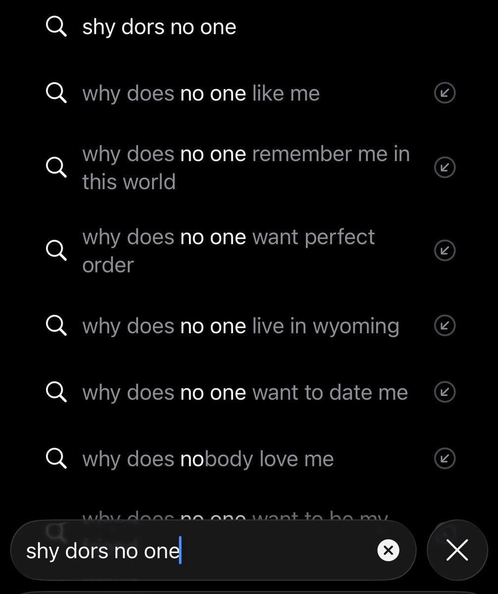 iconlewis_'s tweet photo. The way I was *trying* to type “why does no one … watch my instagram stories” but when I got to the suggested results I felt better and didn’t care anymore. https://t.co/YvfF5HjNgj