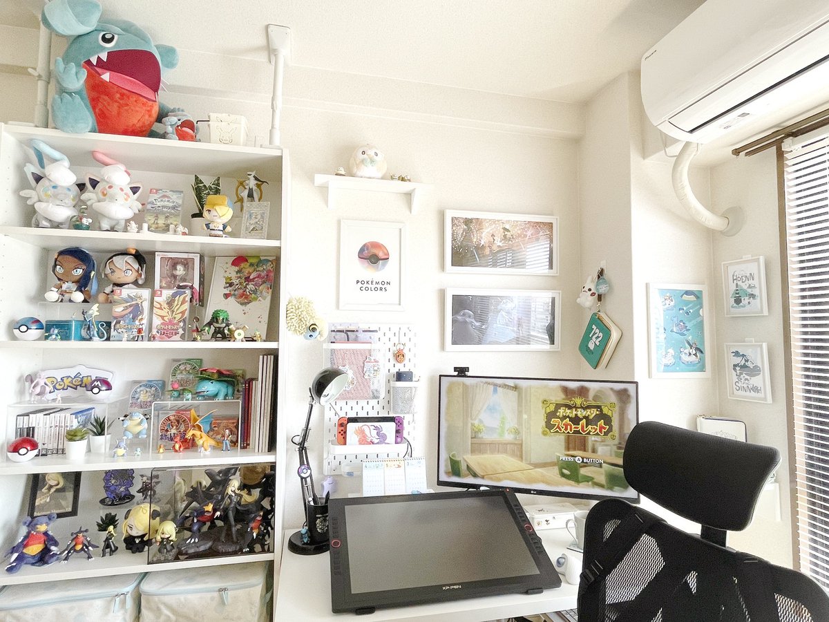 fufuroom's tweet photo. 部屋のポケモンめっちゃ増えた
before / after https://t.co/8oRHlj4UN2
