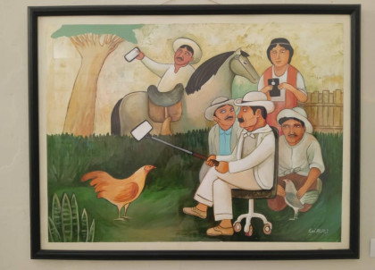 DiarioMayabeque's tweet photo. Tiempos modernos de la autoría del joven humorista gráfico Luis Reinier Enrique es el título de la exposición inaugurada en la Galería de Arte Universal Arístides Fernández, en la provincia de #Mayabeque abierta al público hasta finales del mes de agosto.
#expoarte #humorgrafico https://t.co/CdeavFeZ4H