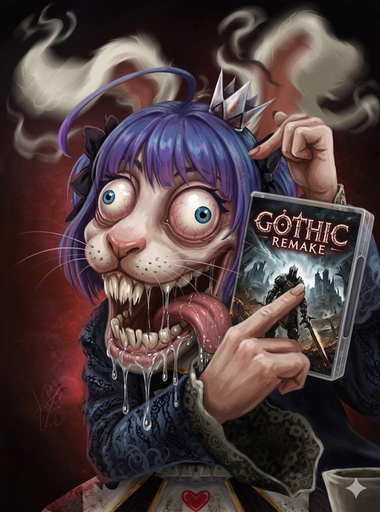 Vuxilork's tweet photo. @YamuRozenheart Yamu mañana con el Gothic Remake... 
SI TAN SOLO TUVIERA UNA COPIA! https://t.co/36UFepXns0