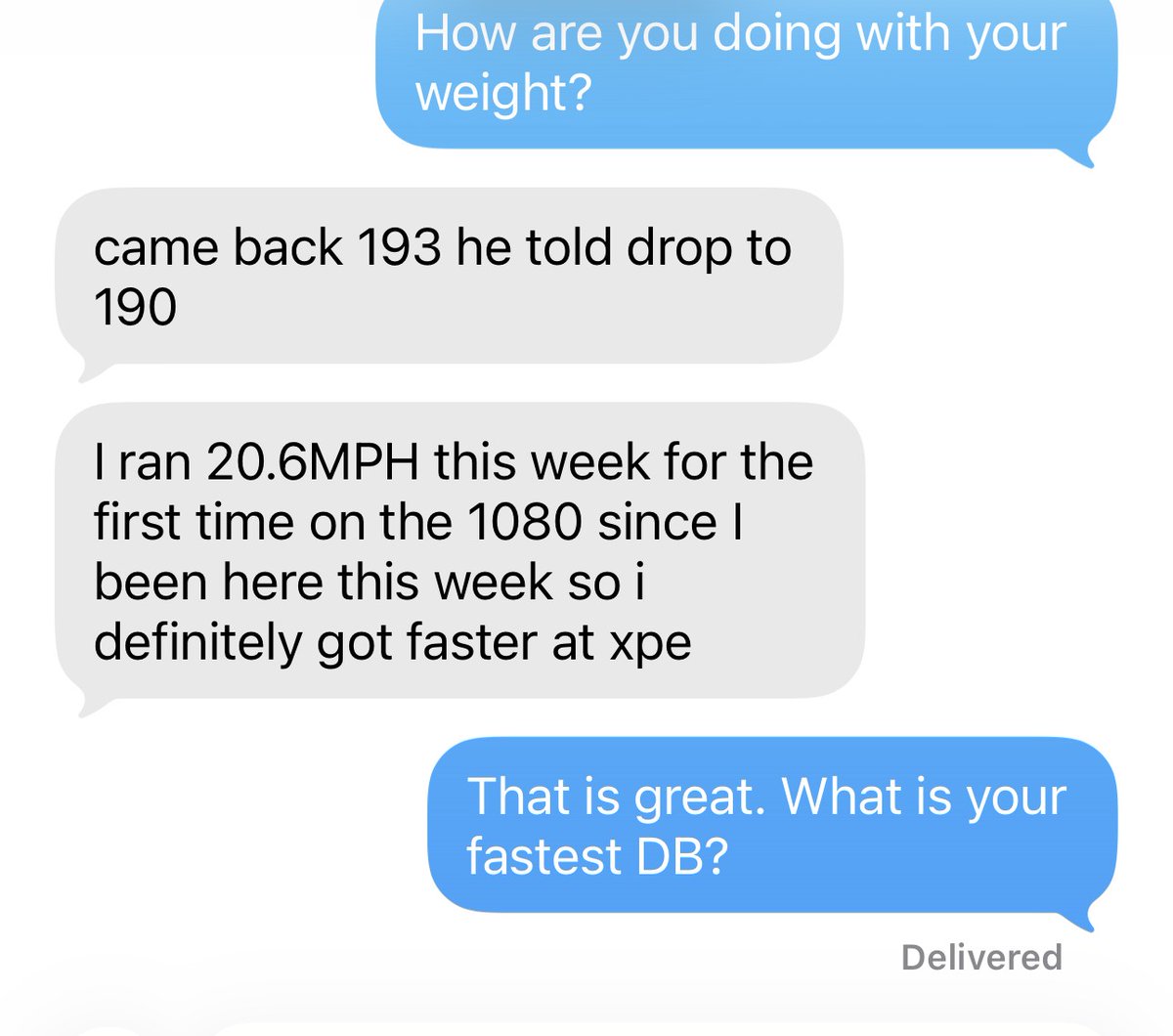 SHREDmillSpeed's tweet photo. Never gets old. P4 College player trains on a SHREDmill for 3 weeks. Goes back to college. Top speed before he left was 19.2. Now 20.6!!! Maybe if all the colleges knew what this kid knew?  Some tools great for "assessments." Some are for assessments AND training. 🫡 https://t.co/sd96plFQDK