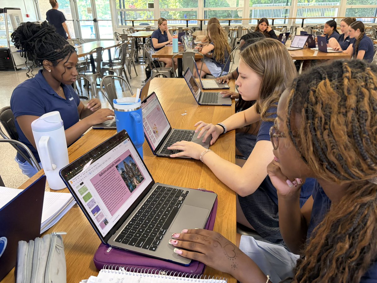 MariaReginaHS's tweet photo. Students in Ms. Bertino’s Theology 9 classes finished Designing their Futuristic Church project, in which they brainstormed ideas for what the Church could be like 500 years from now. https://t.co/FfUkjMQ84k