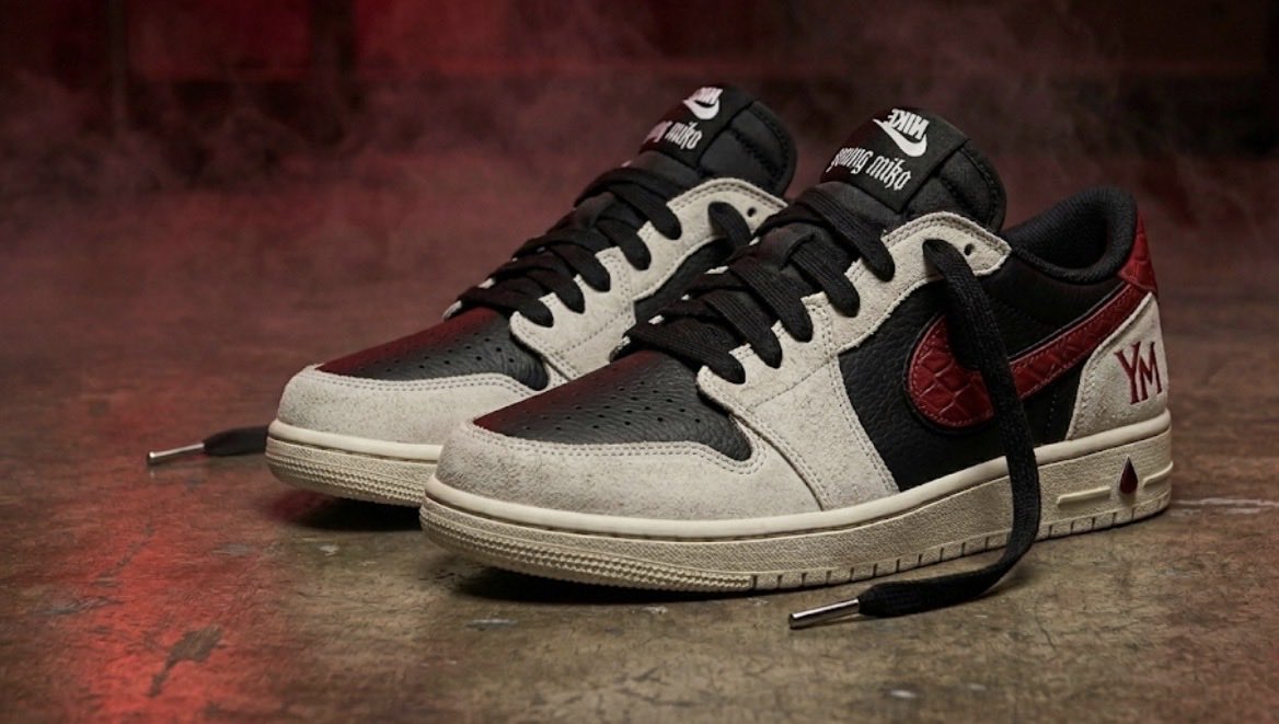 AmandaFons3's tweet photo. Si me lo preguntas, mis collabs favoritas de Nike son las de Travis, y ver a Miko junto a él solo me hizo pensar en cómo sería una collab de ella y Nike. No debí pedirle a la IA que la creara porque ahora la necesito en mi vidaaaaaa😭 https://t.co/FqwF8uYCZF