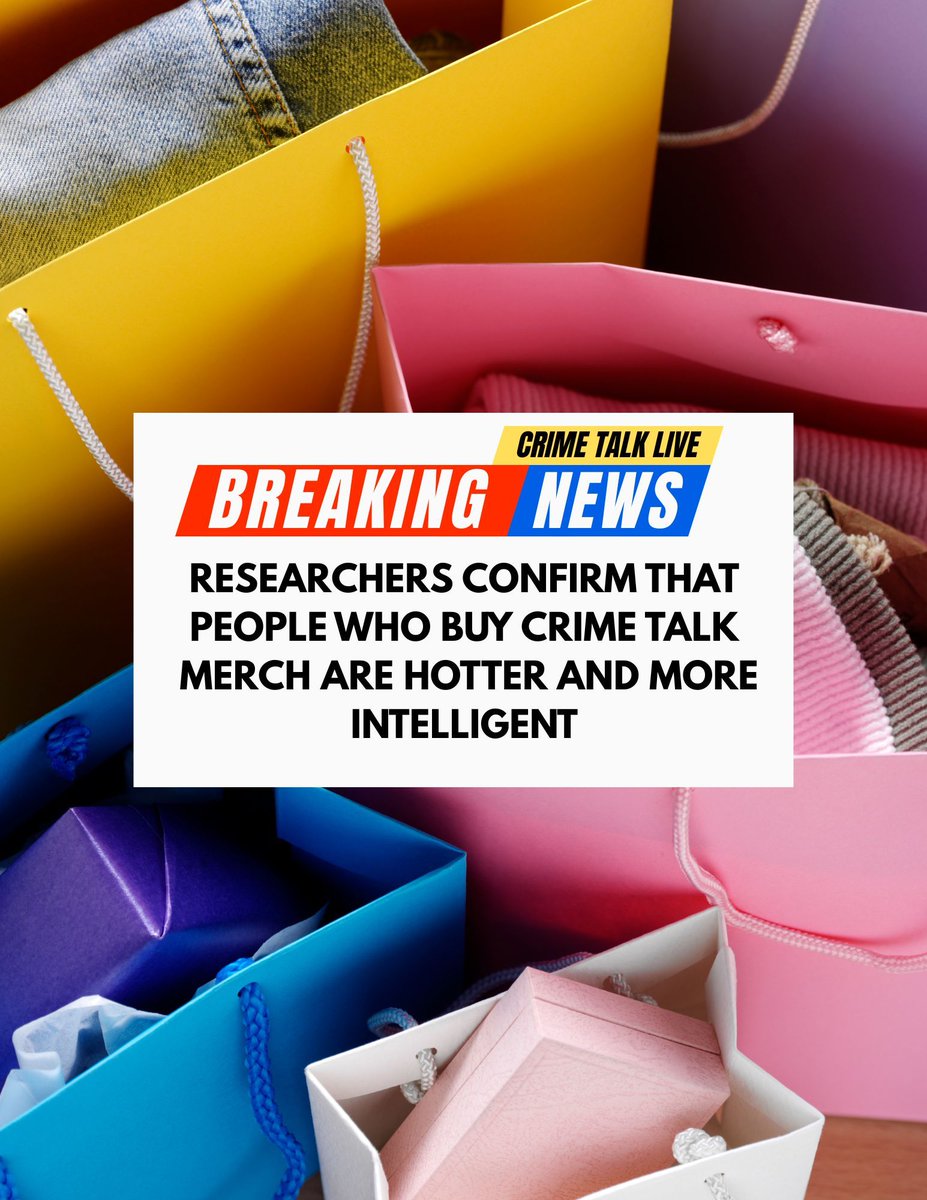 CrimeTalkNet's tweet photo. The data is in, and science has officially spoken. 🧠

You know what to do. Link in bio.

#crimetalk #merch #truecrime #crimefans #breakingnews https://t.co/dI5KlII8HF