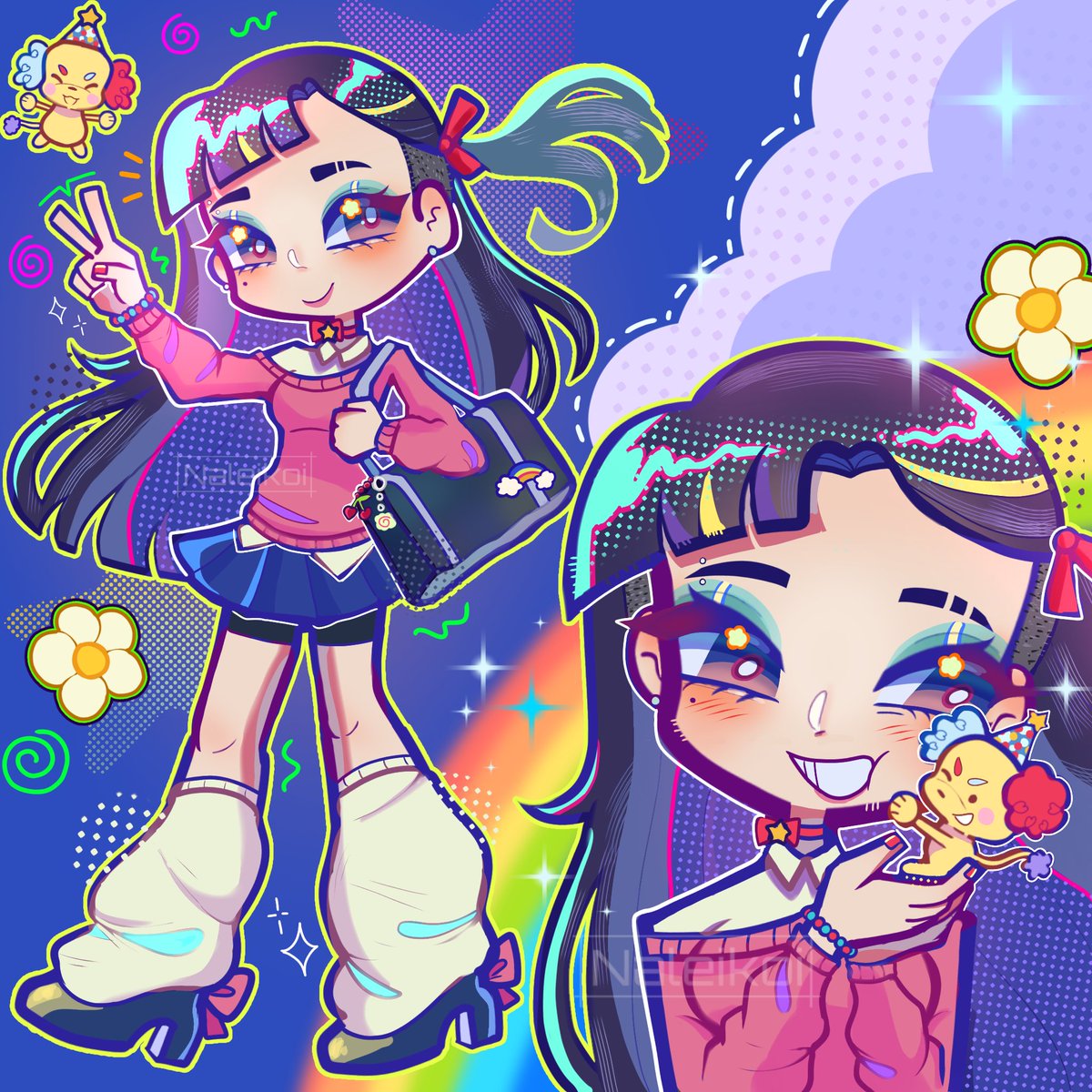 Naleikoi's tweet photo. Koemi and Mimomimo

#oc https://t.co/zKsds2SsUZ