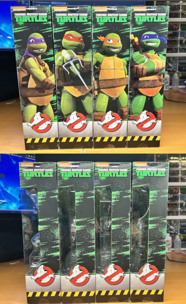 Holyrol67103542's tweet photo. $300 + Shipping (Varies by ZIP via Pirateship) 
- I can provide plenty of references if needed.
- Not looking to split. Trying to downsize a bit.

#TMNT #Teenagemutantninjaturtles #Ghostbusters #Nickelodeon #Viacom #Playmates https://t.co/Goac26ClIC