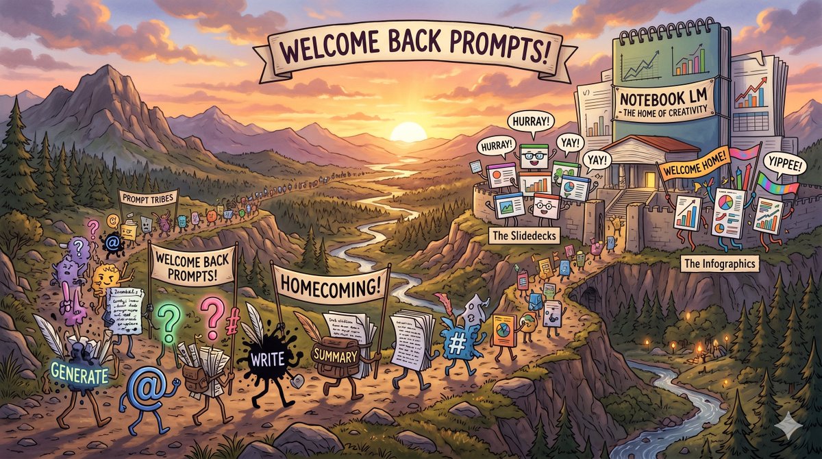 mapchannels's tweet photo. @NotebookLM I thought I had lost those prompts forever, but here they all are again 😄 https://t.co/VrZ4aHpR9u
