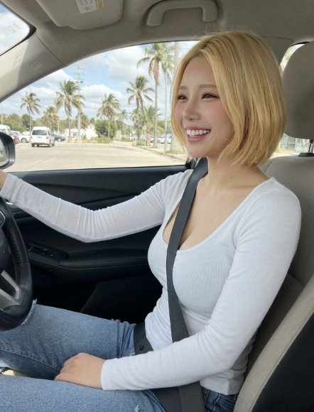 520Miy's tweet photo. こんな見た目のギャルだけど、運転できるよ？
じっとしてられる？ドライブしよ？♡ https://t.co/BOaKTnWx7I