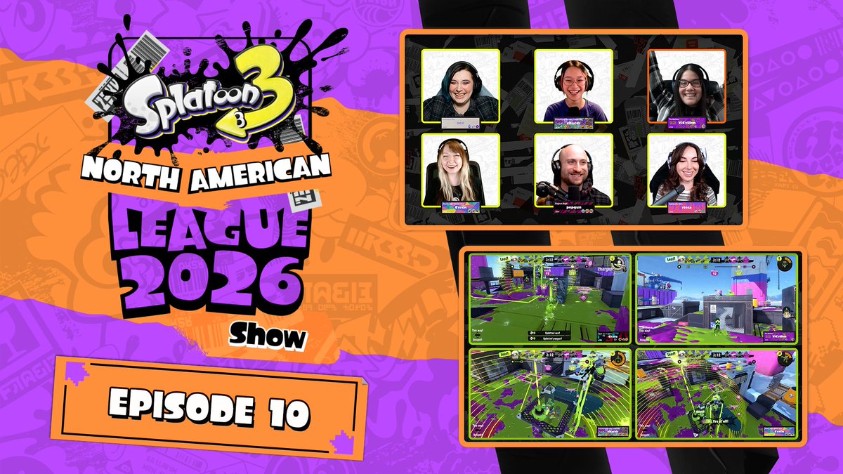 NintendoVS's tweet photo. One last chance for glory. Who will advance to playoffs?

Drop your predictions in the Splatoon 3 North American League 2026 Show Episode 10 comments: https://t.co/iywtzlYA9A https://t.co/WXJ9bqAXlh