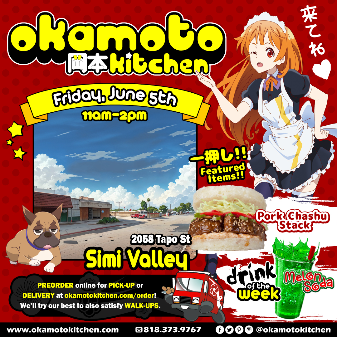 OkamotoKitchen's tweet photo. Friday 11-2 in Simi. Pork Chashu Stack and Japanese Pork Belly Fries! https://t.co/c3bxI91LTb