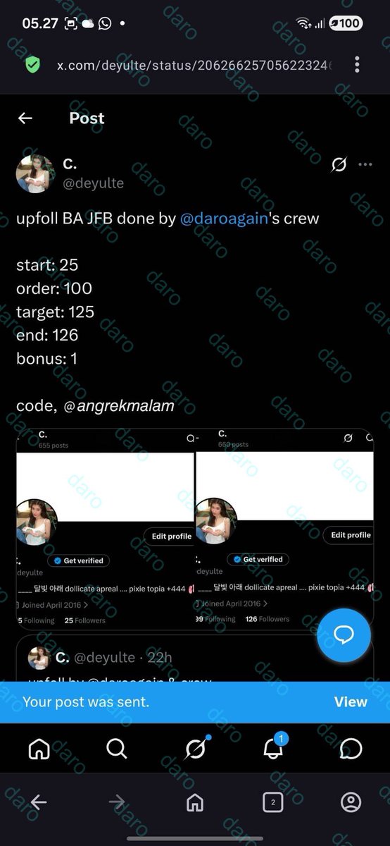 ternak2daro's tweet photo. @daroagain upfoll ba jfb daro &amp; crew https://t.co/kPlfi7In6E