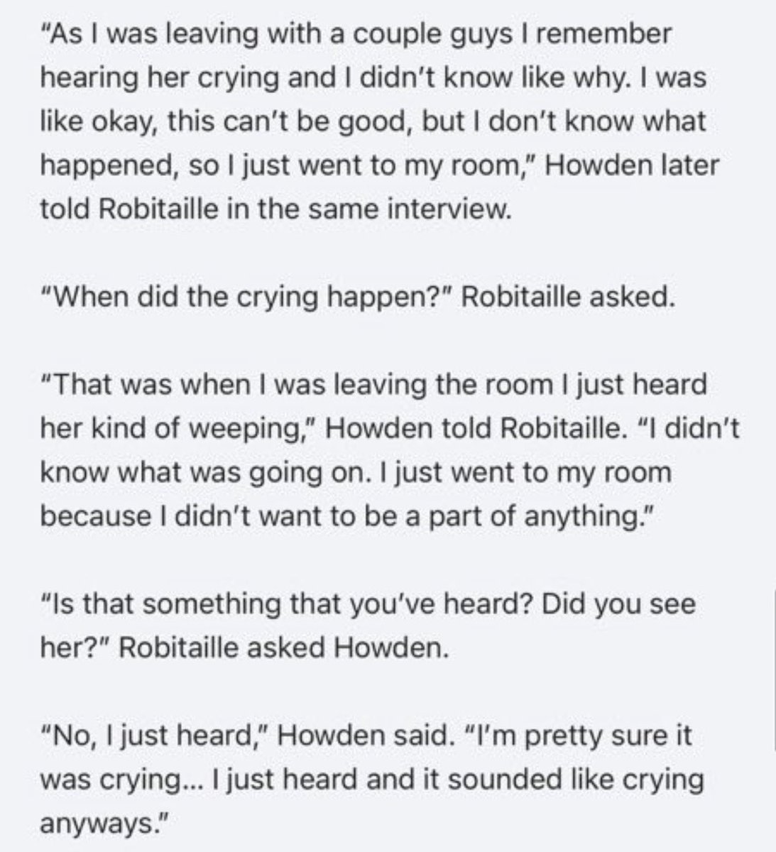 WeBelieveEM's tweet photo. @spittinchiclets Howden is a scumbag, a coward, and a cheater.

His kids will grow up to learn how their father cheated on their mom and then lied under oath to protect his teammates.

Shame https://t.co/dXVfYYZHxA