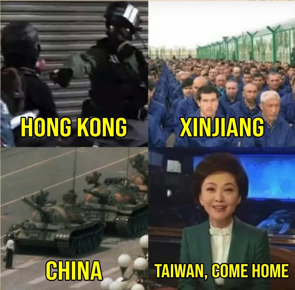 denisewu's tweet photo. It’s not hard to understand why Taiwanese are not interested in being part of 🇨🇳. https://t.co/Q6bfqFRoFL