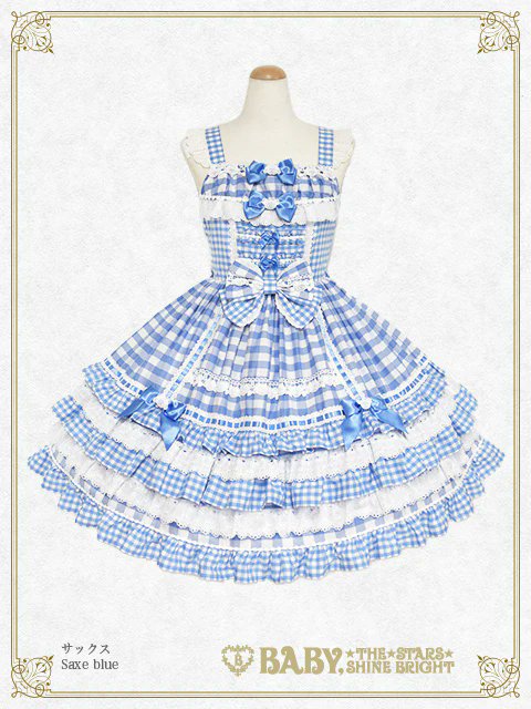 BABY_THE_STARS's tweet photo. 【#BABY新作情報】くみゃちゃん柄のオリジナルレースとギンガム生地の共フリルがポイント🎀スカートには嬉しい片側ポケット付きです✧︎*。
くみゃちゃんのFun Fun ギンガムパレード ジャンパースカート¥53,900
https://t.co/trsS9r91QB https://t.co/qnizmZ6nhm