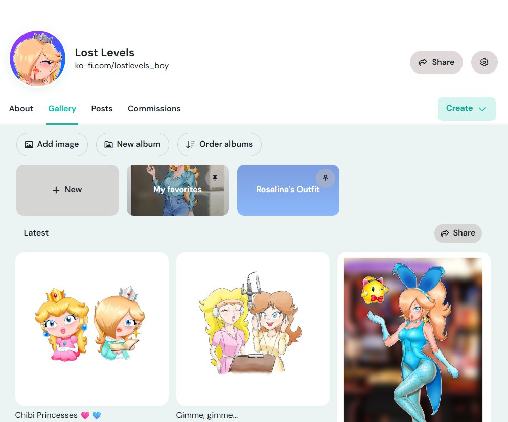 LostLevels_boy's tweet photo. (2/3)

2. I created a Ko-fi page and, with that, an album where you can download in hi-res some drawings. This album will update over time and IT'S FREE!

(Obviously, I wouldn't mind if you tip me a coffee. 😋)
https://t.co/mINnSwePRG https://t.co/UB55qwcMAG