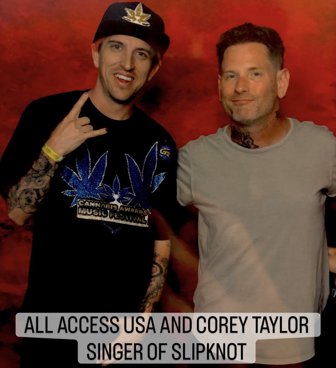 Allaccessusa's tweet photo. Had the opportunity to meet Corey Taylor, legendary lead singer of Slipknot, at Monsterpalooza in California.

#AllAccessUSA #CoreyTaylor #Slipknot #Monsterpalooza #Monsterpalooza2026 https://t.co/ejWUP1ymsy