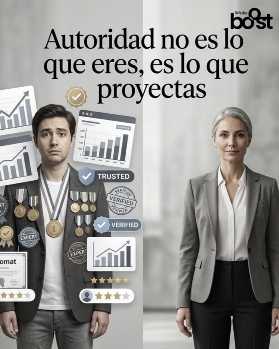 iMediaBoost's tweet photo. En marketing, la autoridad no siempre es real.
Muchas marcas no lideran por conocimiento, sino por
percepción, el sesgo cognitivo hace que asociemos confianza
con señales visuales, no con evidencia. #Branding #PsicologiaDelConsumidor
#SesgosCognitivos #MarketingEstratégico https://t.co/5ebTa3QQrA