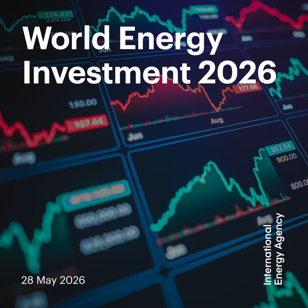 IEA's tweet photo. Explore our World Energy Investment 2026 👇

Summary: https://t.co/w968vHE2ZH
Investment by sector: https://t.co/q5wY3uB6tM
Tracking energy investment: https://t.co/5JZroyYXjv
Regional dashboards: https://t.co/KVsomhZYuk https://t.co/t8uaqcJdxN