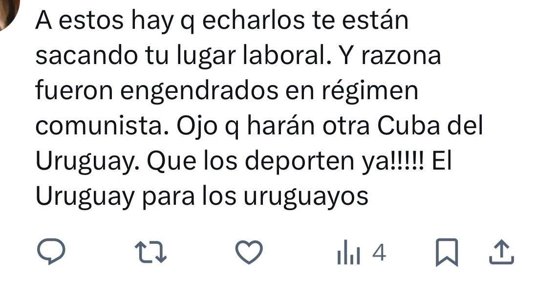 DanielRadioP's tweet photo. La xenofobia no reconoce fronteras partidarias ni ideológicas. No es de derecha ni de izquierda. 

Otra vez, gracias. 
Gracias a todos los que eligen este pedazo del mundo, por ayudarnos a ser Uruguay. https://t.co/6PYjSqvf1L
