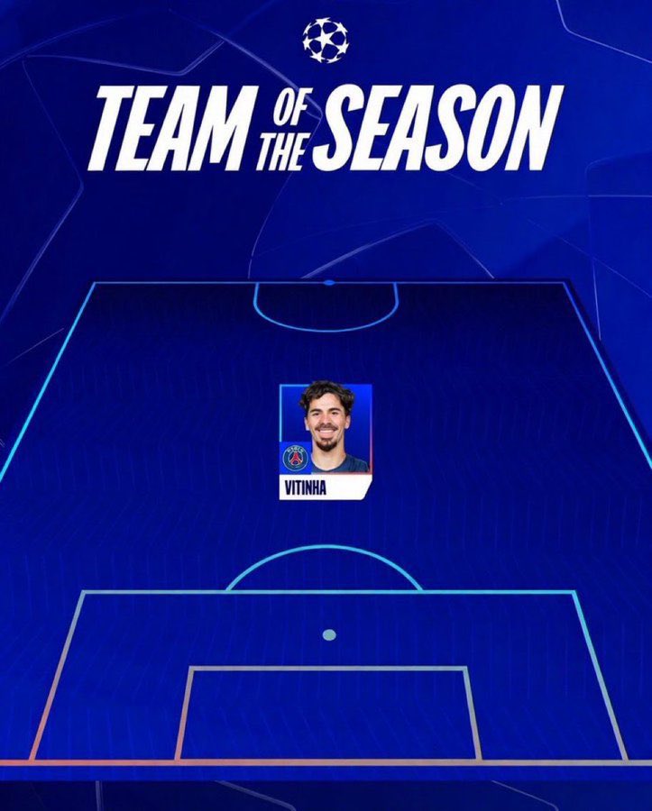 PSG17M's tweet photo. فيتينيا ثابت والبقية متحركون 

ثلاث مواسم وهو ثابت بتشكيلة الابطال 

فيتينيا افضل لاعب وسط حالياً 
لا يتقارن بأي كائن آخر 💙✨ https://t.co/xCGSinADNO