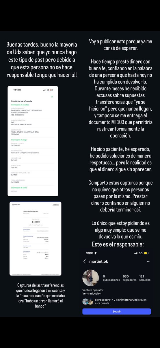 ValeaValera1's tweet photo. Transacción falsas, miente diciendo q tiene mil cosas pero q si o si me pagada le doy muchos plazos hasta q me pague por partes pero q cumpla y es un hdp!! Estoy harta de este tipwjo de mrd https://t.co/HQdIH506H5