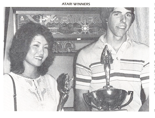 FightersEdge1's tweet photo. Ok-Soo Han became the first Woman's World Champion of Video Gaming at the 1981 Atari World Championships.   

It was a dominating performance.  

The Tournament was set up into 3 minute max point burst rounds. Each player had 180 seconds to make their highest score.  

In the Women's division:
Ok-Soo Han put up 53,220 points for 1st place. 🥇
Julie Winecoff was runner-up with 36,613 points 🥈
Faith Sloan took 3rd with 34,372 points 🥉

In the Men's division:
Eric Ginner took 1st with 52,432 points 🥇
Sam Mehta took 2nd with 45,541 points 🥈
Jon Weeks took 3rd with 41,900 points 🥉

Ok-Soo Han crushed the Women's Tournament and also beat the Men's Champion score as well. 

It's interesting to note that both Women's and Men's Champions were from California as was the 1980 'Space Invaders National Champion' Bill Heineman later known as Rebecca Heineman. 

Ok-soo Han lived in Northridge CA and Ginner in Mountain View CA. Heineman lived in Whittier CA the city right next to where I lived in Pico Rivera.

Bravo to Ok-Soo Han the first Women's Video Game World Champion! 

👏👏👏

#Retrogaming #FGC #Atari #GoldenAgeOfArcades #Centipede #AtariWorldChampionships #RainbowArcade #SpaceInvaders @LonnieM01214557