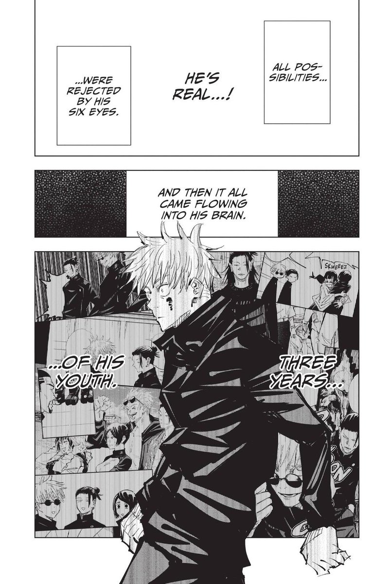 lkkaikikolkkai's tweet photo. The fact that Kenjaku needed Gojo to think about Geto for a whole minute something that would have been practically impossible with anyone else  shows that Gojo is the ultimate yearner. https://t.co/WPdOVubm4P