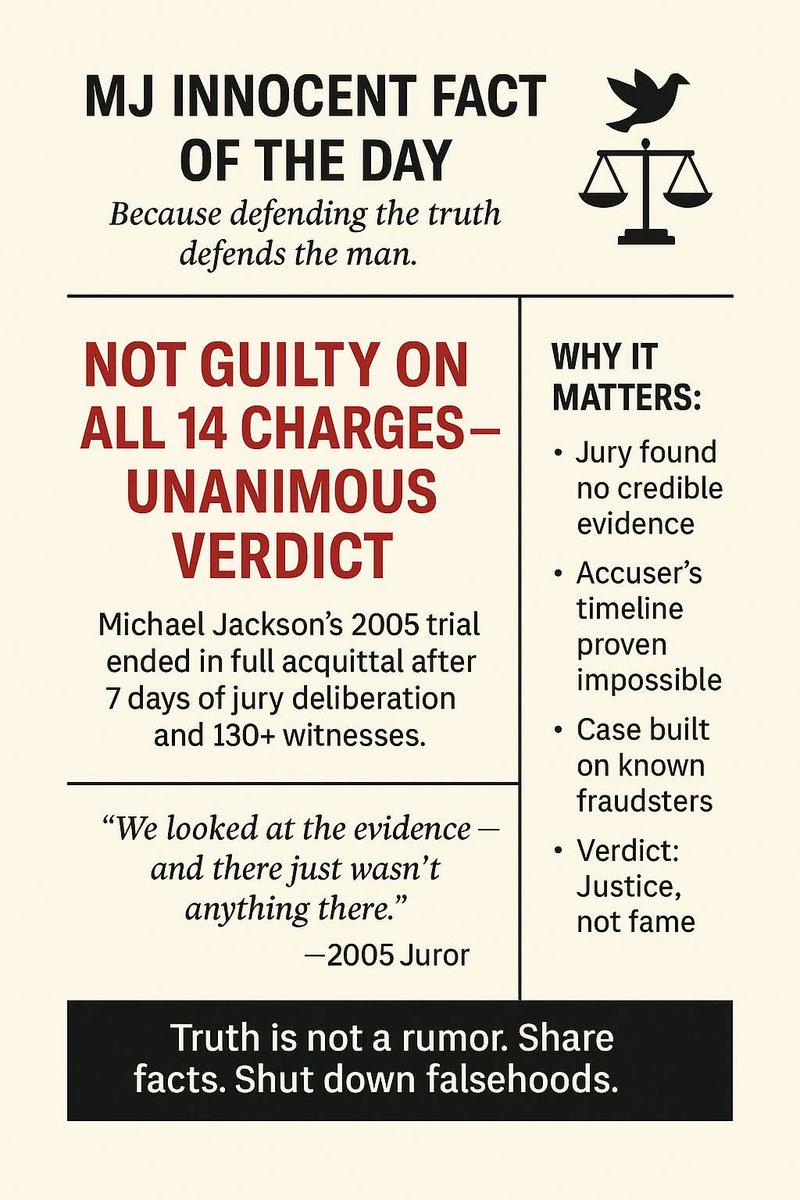 PatrickButler1s's tweet photo. @MJTruthSeeker7 There is no justice for CSA survivors without a criminal conviction! Michael Jackson's accusers were money grabbers, no real victim would take the money and give up fighting for actual justice! MJ's accusers didn't resist the temptation of money! #MJInnocent #MichaelJackson https://t.co/yv7MKZ3d9s