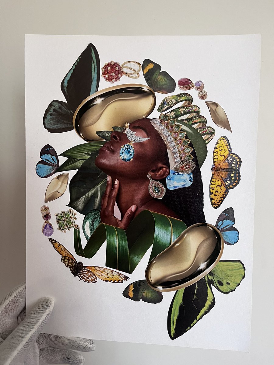 ibeemakingstuff's tweet photo. I know a vintage butterfly book hates to see me coming &amp; rightfully so because I’m leaving with SOMETHING👩🏾‍🎨✂️🦋🖼️ https://t.co/CkmggBR4D5