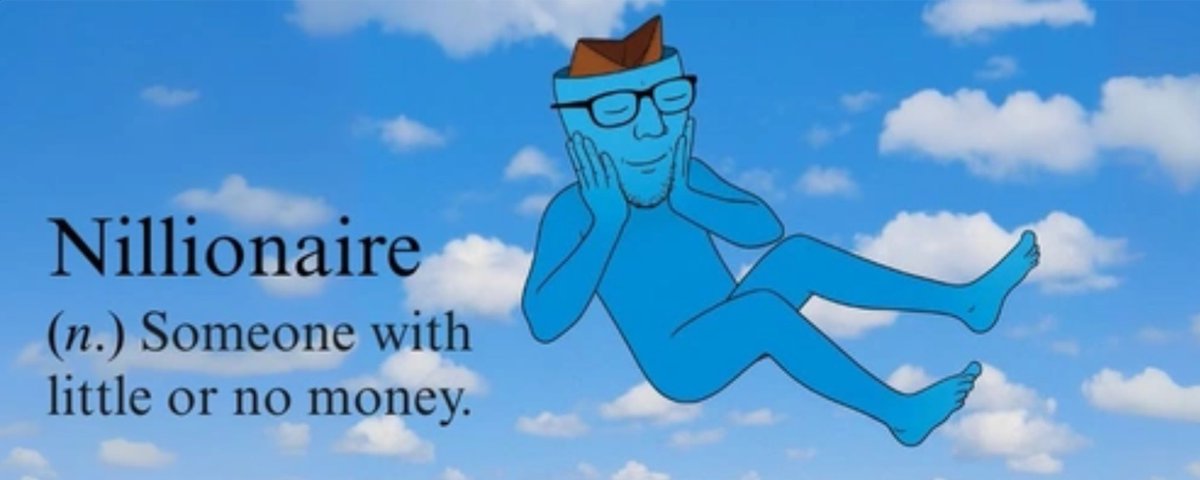 MakeOrigamis's tweet photo. everything in crypto is going to zero, we will all be Nillionaire soon 

time to change our faith https://t.co/nJpVLhmcil