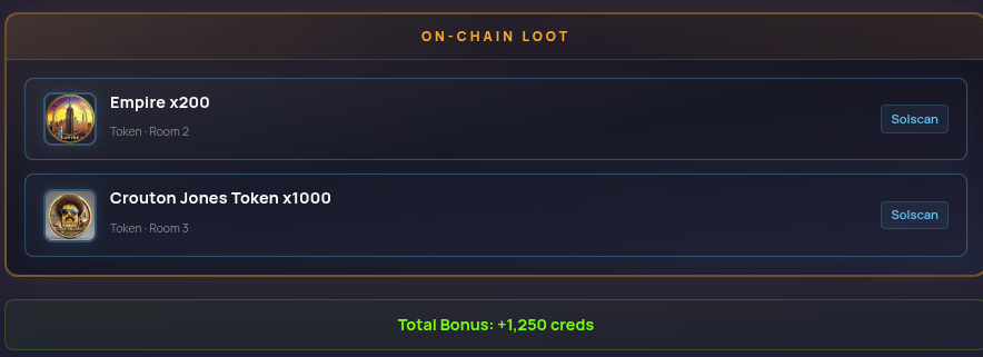 fohrer_slayer's tweet photo. another good run in metamate's heist
some $EMPIRE &amp; $CJT 
all you need to play is a turtle from @DMSTsol https://t.co/R95obv6sEB