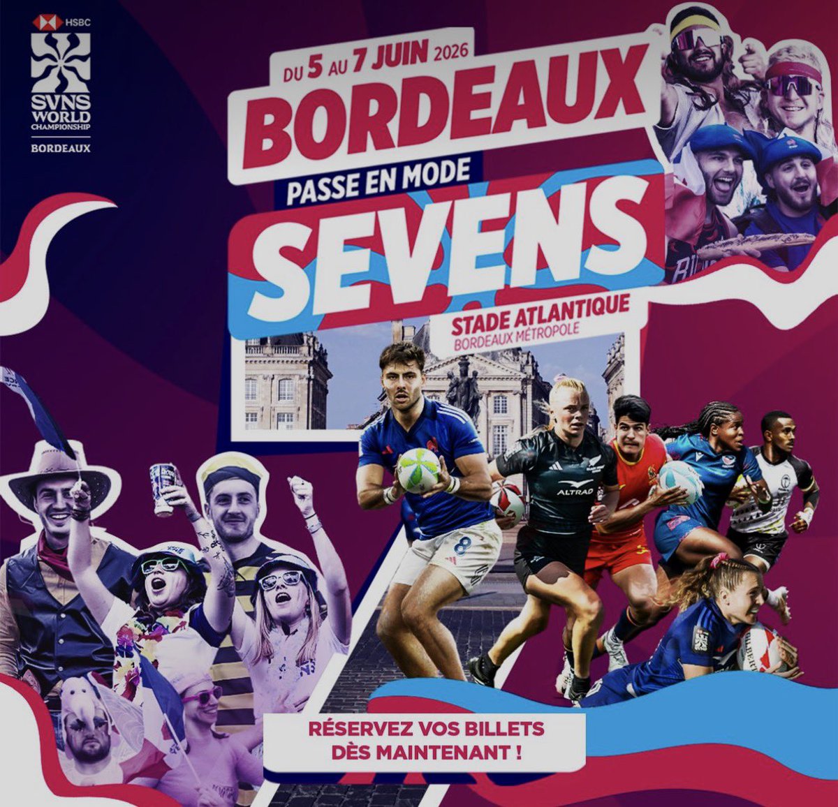 EricDagrant's tweet photo. Place ce week-end à la plus folle des compétitions de rugby.
L’étape ultime et mondiale du @SVNSSeries 
3 jours de folies de fêtes et de  🏉 
Avec toute l’équipe, Je vous y attends pour célébrer, on l’espère , le sacre des bleus @FranceRugby https://t.co/0f5LaVxdkG