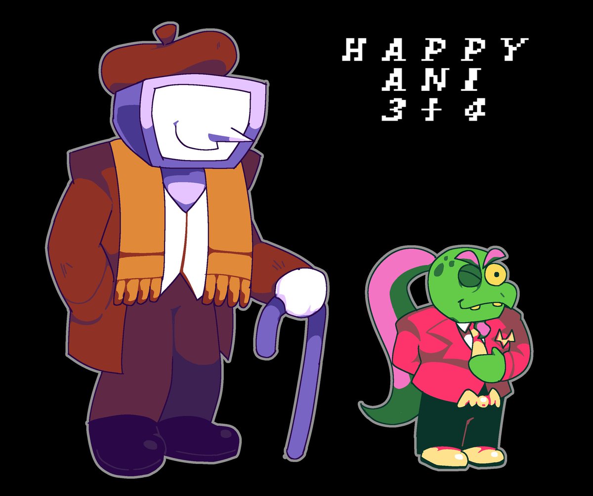 hattyhattery's tweet photo. happy anniversary #DELTARUNE (chapter 3 + 4) https://t.co/Mq2vr5euGj