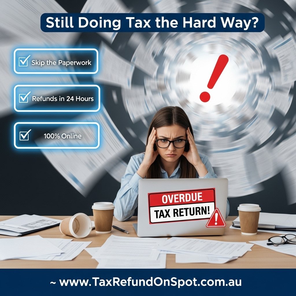 TaxRefundOnSpot's tweet photo. 🔗 Tax return lodged. Refund in bank. Repeat every year. It should be this simple for salaried employees — and with Tax Refund On Spot, it is! Visit us today!
👉 https://t.co/dCtZeyHwZs
#SimpleTax #RepeatRefund #TaxReturn2026 #TaxRefundOnSpot #AusTax2026 #SalariedEmployee https://t.co/K49vvyIUnt