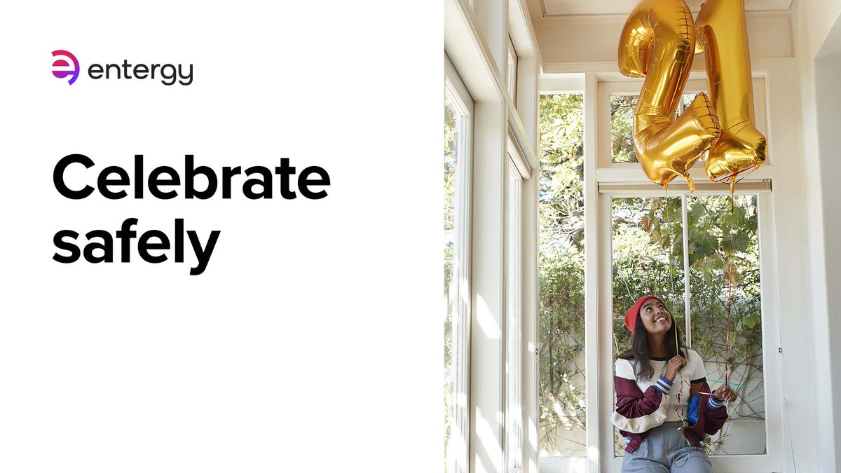 EntergyNOLA's tweet photo. It's time to celebrate! Be smart, and keep foil balloons securely tethered. They can cause power outages, fires and other damage if they come into contact with power lines or equipment. 

#safety 
#safetyfirst

Learn more: https://t.co/74J8tGHrMH https://t.co/BbjZ4zCaqz