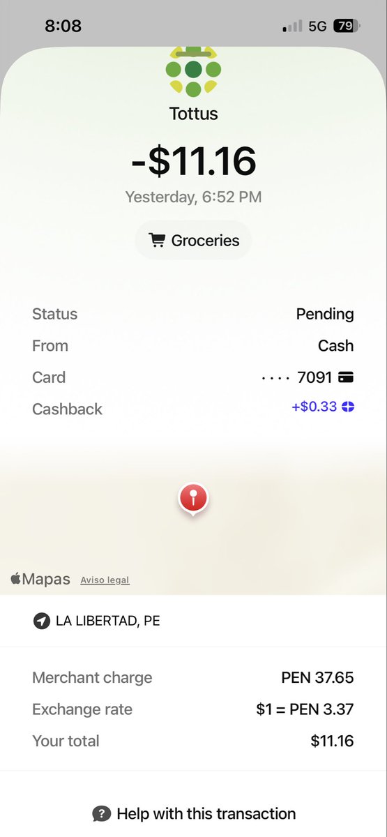 BrettC1412's tweet photo. Ayer probé la tarjeta de @Plasma comprándola con @ether_fi las dos te dan 3% de reembolso,  el tipo de cambio en Perú es igual usando cualquier tarjeta, pero el tema está en volver a comprar los Usdt porque el tipo de cambio que manejan los CEX son altos te ganas un 1% https://t.co/A5GF2watDv
