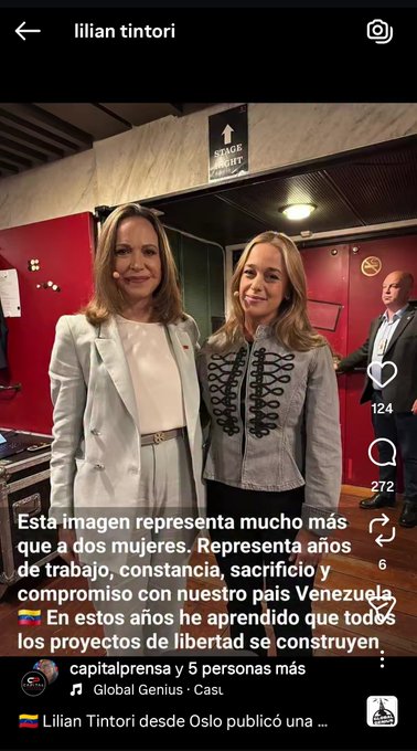 Kime2Back's tweet photo. QUE DICE LA TINTORI QUE ELLA SÌ SE HA SACRIFICADO POR VZLA, QUE LAS CAJAS DE REALES DEL BCV FUERON SOLO UN DETALLITO, QUE LAS MADRES DE LOS CHAMOS ASESINADOS DURANTE LAS PROTESTAS NO "SUFRIERON" COMO ELLA Y Q SU CASA EN UNA ZONA LUJOSA DE MADRID ES OTRO SACRIFICIO, MALPARIDA. https://t.co/aTIVYSadT9