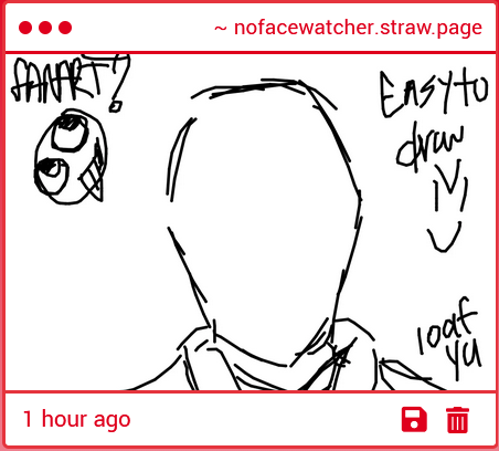 _nofacewatcher's tweet photo. — OH. 𝑇𝐻𝐴𝑁𝐾 𝑌𝑂𝑈.

He'll hang this drawing on one of the trees. https://t.co/3CPPRpOx3B