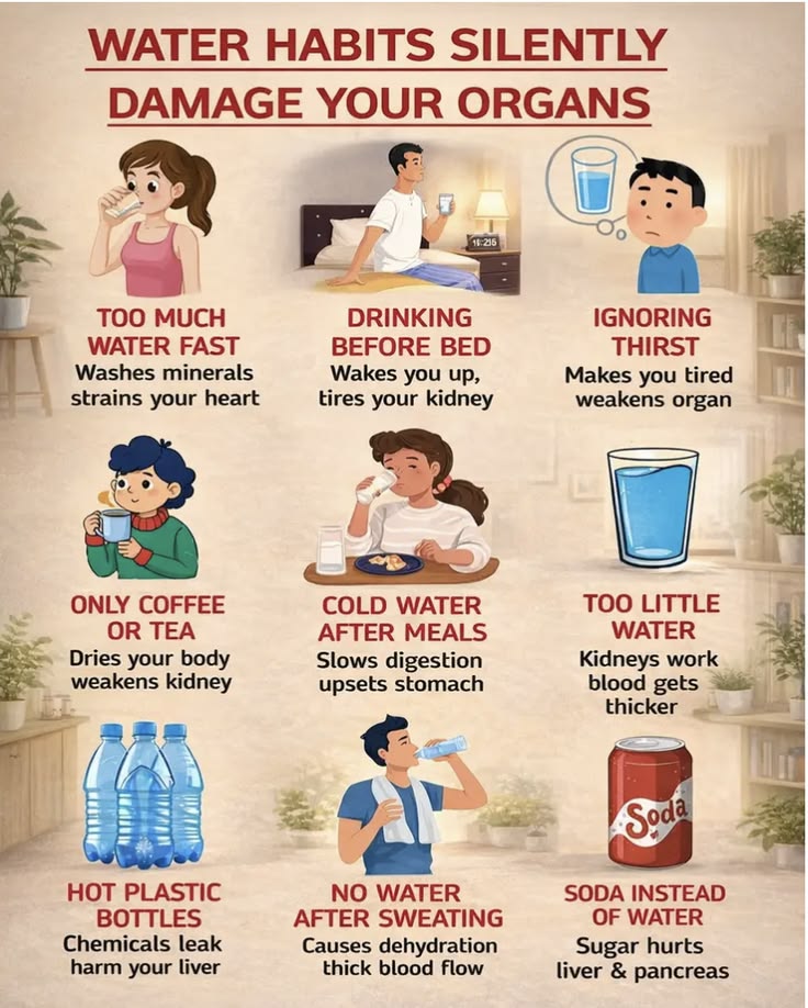 MdManikHos48315's tweet photo. WATER HABITS SILENTLY DAMAGE YOUR ORGANS. https://t.co/PT9BJVVVuN