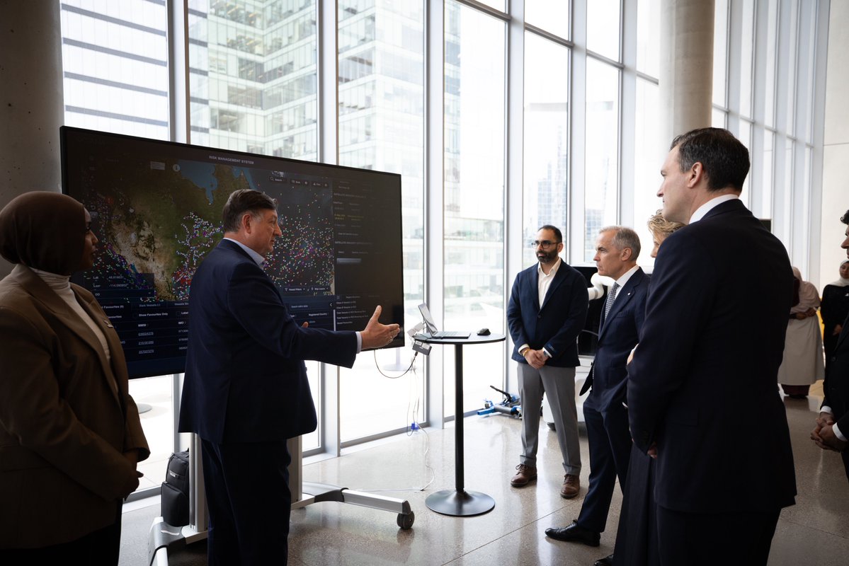 MarkJCarney's tweet photo. AI already supports 150,000 jobs in Canada, and more than 800,000 people work across ourbroader digital economy.

Our new strategy, AI for All, invests $350 million in Canadian AI institutions like @VectorInst, so that AI is developed here — safely, responsibly, and to benefit of all Canadians.