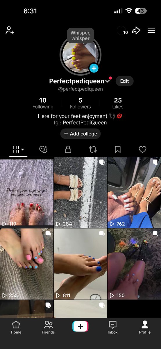 Perfectpediquee's tweet photo. Go follow my Tik tok https://t.co/9n3eZz8bbO