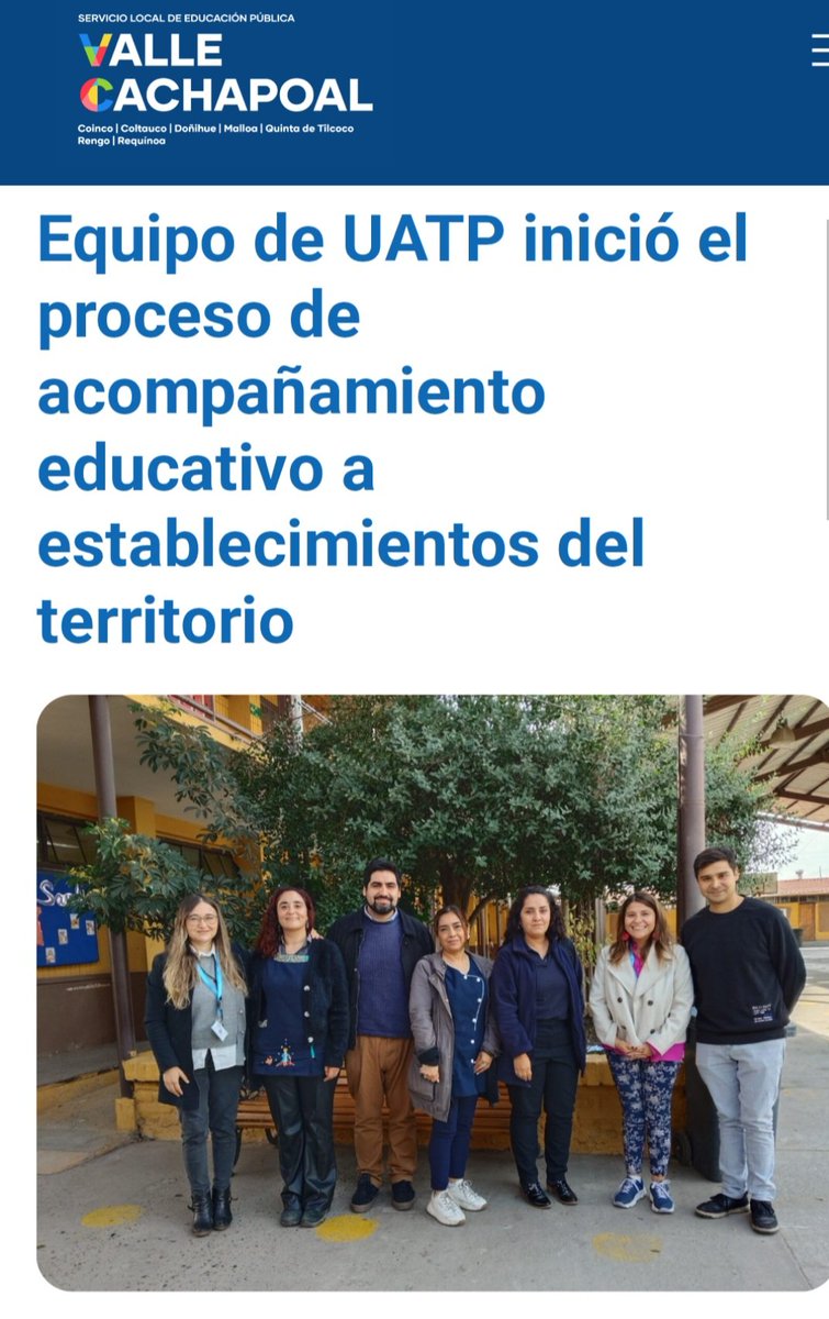jelorca's tweet photo. Para la Subdirección UATP del @edu_vcachapoal visitar los EEs antes del traspaso no es solo una acción logística; es una decisión estratégica, que permite implementar una transición con sentido y centrada en las personas que son parte de cada unidad educativa #SomosValleCachapoal https://t.co/xIrmswQaq8