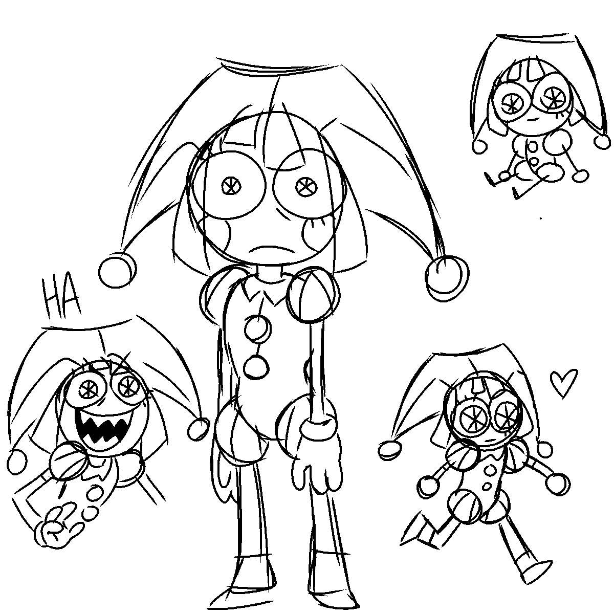 And_Meggie's tweet photo. Just got back from the finale!! It was amazing!! Here's some Pomni doodles!! https://t.co/dN9Z0zA4JK